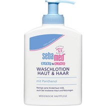 세바메드 베이비 앤 키즈 판테놀 바디워시 샴푸 Sebamed skin and hair baby & kids wash lotion 200ml 3팩