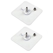 PKFARM 강력접착 시공없는 간편 접착 볼트 매직 볼트나사 선반고정 볼트 다용도 볼트 3개입, 투명