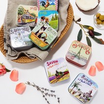 사본느리 프랑스 명품 비누 클렌징/바디/향기 1+1 틴케이스, 2) 코튼플라워(30568)+로즈(30489)