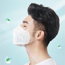 마스크 공기 순환 장치 Cool Fit 쿨핏 / 답답한 마스크 착용을 쾌적하게 쿨핏 [마스크 써큘레이터 쿨핏], Black