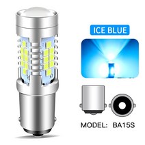 2pcs Canbus 아우디 A3 8P A4 B7 A6 C6 A8 4E Q7 TT 8J LED 주간 러닝 라이트 DRL 벌브 램프 P21W BA15S 11, 01 2pcs Crystal Blue