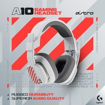 로지텍 Astro A10 게이밍 전용헤드셋, 5.A10 2세대 화이트