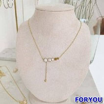ForU687 심플라인 파이브 목걸이 주얼리 패션목걸이 목걸이쇼핑몰 실버목걸이