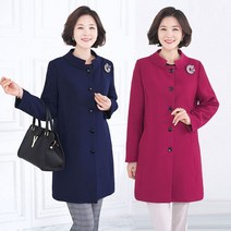 모슬린 엄마옷 스타일 차이나 울 코트 EJK002509 마담 미시옷 중년여성의류 빅사이즈 50대 60대여성옷