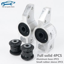 로어암 서스펜션 1k0199231j232j 전면 컨트롤 암 부싱 vw 골프 mk5 mk6 sciricco 캐디 eos yeti touran a3 용 하부 브래킷 고무, 가득 차있는 단단한 4pcs