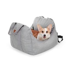 PET AWESOME 강아지 카시트 부스터 시트 애완동물 여행용 캐리어 침대, B. 라이트 그레이