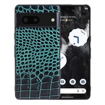 레트로케이스 Google Pixel 7 7Pro 6A 5 용 리얼 프리미엄 정품 가죽 휴대폰 케이스 하우징 뒷면 커버, 04 For Pixel 6A (5G), 05 Green