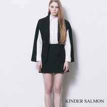 [천삼백케이] [킨더살몬] Arm hole line Cape Jacket