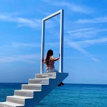 포토존 천구의 계단 조형물 카페 공원 호텔 관광지 대형 조경 인테리어 장식, B