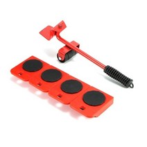 가구 이동 운송 롤러 세트 헤비 듀티 리프터 도구 풀리 무버 휠 바 5 개, 01 5pcs