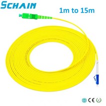 ojc 광케이블 sclc Fibra optica SC APC to LC UPC 단면 2.0mm PVC 단일 모드 광섬유 패치 케이블 점퍼 코, 01 1m, 1개