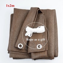 캐노피 천막 야외 파라솔 정원 차양 그물 홈 안뜰 발코니 울타리 안전망 식물 커버 썬, 1x2m