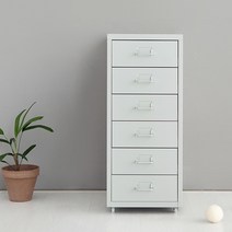 마켓비 FIHA 6단 서랍장, 라이트그레이