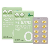 쁘띠앤 국민 오메가3, 60캡슐, 12개