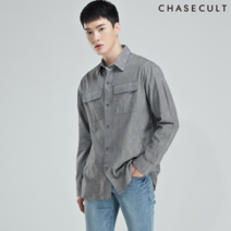 남성 루즈핏 글렌체크 셔켓-KAAK5414B02