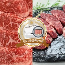 산지직송 [팜쿡] 한우1등급 특수부위 한판구이(업진살+제비추리) 600g, 단품없음