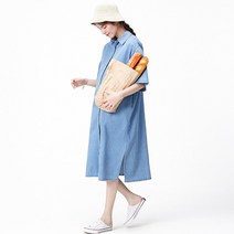 빅사이즈 임산부 데님 원피스 만삭촬영 주수사진 원피스