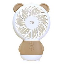 앤쓰리 LED 모모곰이 선풍기, N3-FN022, 브라운