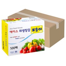 캐어 니트릴 장갑 100매 블루 식품 요리 위생장갑, 중(M)