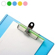 문화 칼라 클립보드 A4 F913-7 / 볼펜홀더부착 국제특허제품, 노랑