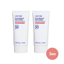 애즈이즈투비 퓨어 미네랄 선크림 SPF50+/PA++++ 2개, 50ml