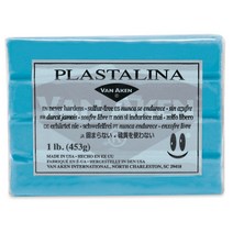 전문가용 유점토 Plastalina 453g Van Aken, 연하늘(Pastel Blue)