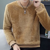 가바바 남성 털 맨투맨 겨울 이너 포인트 있는 긴팔티셔츠 G24952