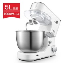 전자동 반죽기 다기능 자동 스탠드믹서블5L339x227x323mm3단조절3.8kg, 흰5L339x227x323mm3단조절3.8kg