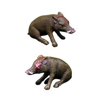 현대 정원 인형 수집 가능한 미니어처 풍경 장식 동상 탁상 장식 정원에 대 한 수 지 공예 해적 멧돼지 장식품, 그림으로, 수지