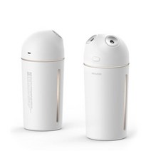 아트박스/아이디스킨 아이리버 듀얼스팀맨 충전식 무선 미니가습기 2600mAh MH-50W, 러블리핑크