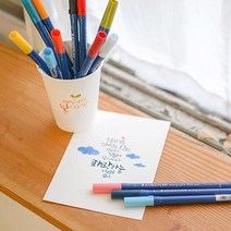 스테들러 캘리그라피 펜 3000 DUO 듀오 수성펜 붓펜, 쿨그레이 그레이3 (84)