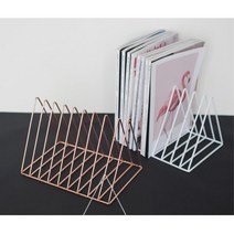 미용 네일샵 병원 감성 잡지 책 꽂이 유럽감성 북엔드, 블랙