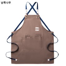 도매 캔버스 방수 무지 앞치마 주방 카페 남 바베큐 케이터링 전신 여성 작업복 허리둘레 인자, 갈색 다갈색