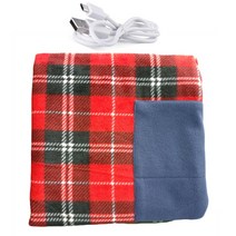 110V전기담요 110볼트전기담요 5V USB 온수 겨울 자동차 사무실 사용 Pocketed 88x65cm와 따뜻한 편안한 히터, 01 빨간