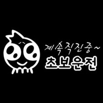 자동차 초보운전데코 스티커 (02번) 디자인, 옐로우