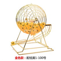 핸드쉐이킹볼머신 로또번호 추첨기 럭키 무작위 번호추첨기, 골드 100개볼