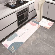 미끄럼 방지 흡수성 주방 매트 빠른 건조 규조토 진흙 카펫 낙하 러그 기름때 바닥 2023 신제품, 24.50x160cm - D