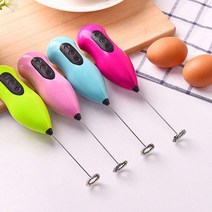미니 휴대용 믹서기 초고속 진공 텀블러 블렌더 핸들 전기 믹서 음료 우유 계란 거품기 털 교반기 비터 스테인레스 스틸 소재, 빨간색