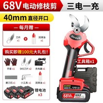 매실나무 가지치기 전지가위 Maiyue 과일 무선 정원 가지 감나무 가지치기 전동가위, 68VF 플래그십 전정왕 4.0cm전지 3개