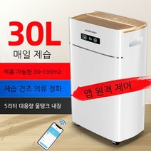 가정용제습기 고출력 지하실 가벼운 소리 침실 옷방 제습 저소음 20L 화장실 습기제거, 30L