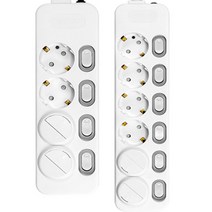 써지오 4구 + 6구 개별 멀티탭 + 안전커버, 1세트, 4구 1.2m + 6구 10m