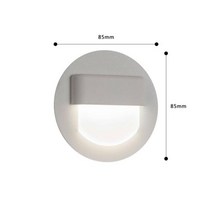 계단리프트 핸드카 대차 전동 가정용리프트 농업용운반차 오목한 마운트 LED 벽 램프 사각형 원형 계단 조명 코너 풋라이트 침실 옷장 발코니 주방 장식, 3.Round White - 3W - Warm Whit