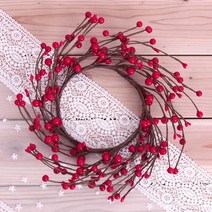 붉은열매리스(대) 인테리어 꽃 조화 오너먼트 가랜드, H1붉은열매리스(대)