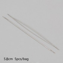 비즈공예바늘 비즈바늘 구슬바늘 15Pcs 중앙 끝 오프닝 곡선 구슬 바늘 스테인레스 스틸 핀 비드 스레딩 문자열 코드 보석 만들기, [07]