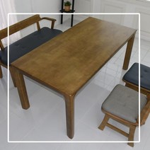 견고한 4인용 라운드 원목 주방 식탁 가구 요즘 다이닝룸 디자인 목재 긴, 월넛