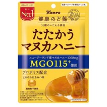 Kanro 칸로 마누카 꿀 목캔디 사탕 80g 6봉지, 꿀(6봉지), 6개