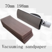 원형샌딩기 ATPRO MIRKA 메쉬 샌드 스퀘어 드라이 그라인딩 샌드페이퍼 70/198mm 샌딩 먼지 흡입 풀링, 180 grit 20 pcs