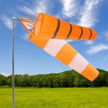 바람자루 윈드삭 풍향기 6080100cm 반사 윈드 삭 오렌지 화이트 공항 윈드 립 스톱 폴리 에스테르 측정 양말 가방 weathervane wind vane, 60cm