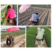 부드럽게 회전 고추 따는 의자 밭농사 농업용 농사용 작업의자, 사랑이꽃피는열매 고추작업의자-레드