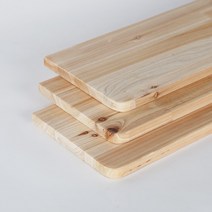 삼나무 원목 상판 400mm x 400mm, 2면라운딩